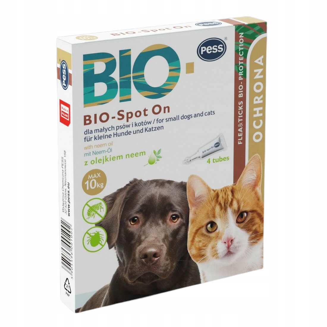 

Pess Bio-spoton Preparat Dla Psa Kota Do 10KG 4X1G
