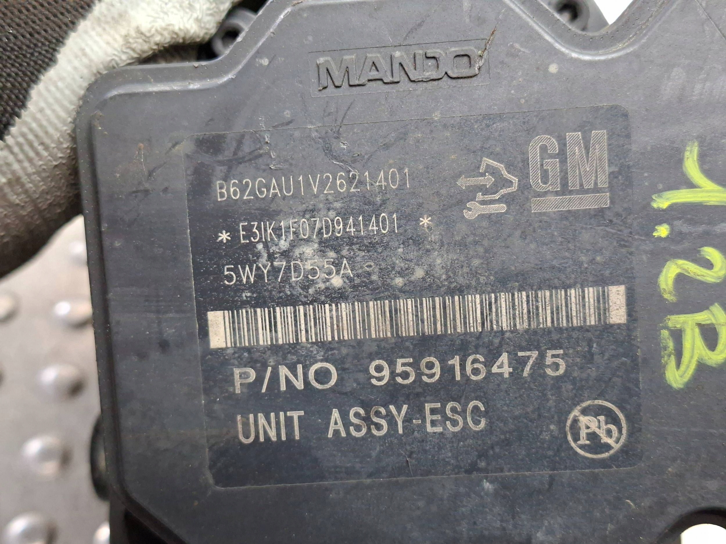 pump control unit ABS 95916475 CHEVROLET AVEO T300 1.2 16V