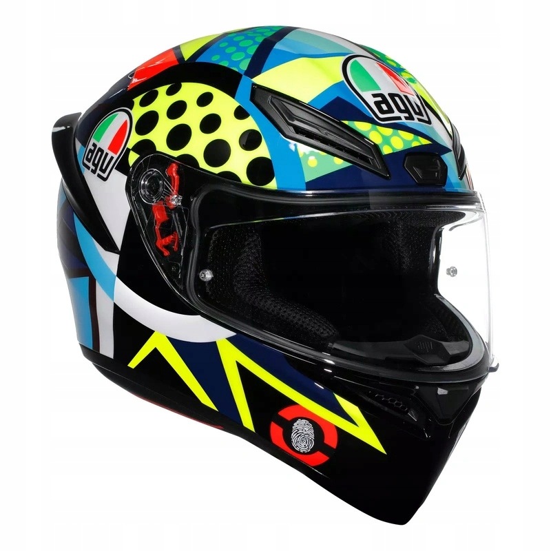 Helma Agv K1 S Rossi Winter Test 2020 čierna žltá zelená modrá Darčeky