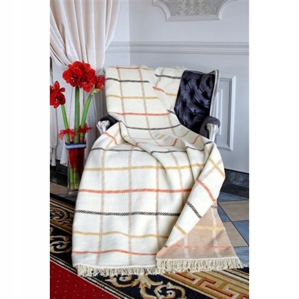 Akrylová bavlněná deka 150x200 0771/1 krémová