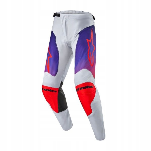 SPODNIE MOTOCYKLOWE ALPINESTARS MX RACER GREY/BLUE/ORANGE 40 CROSS/ENDURO