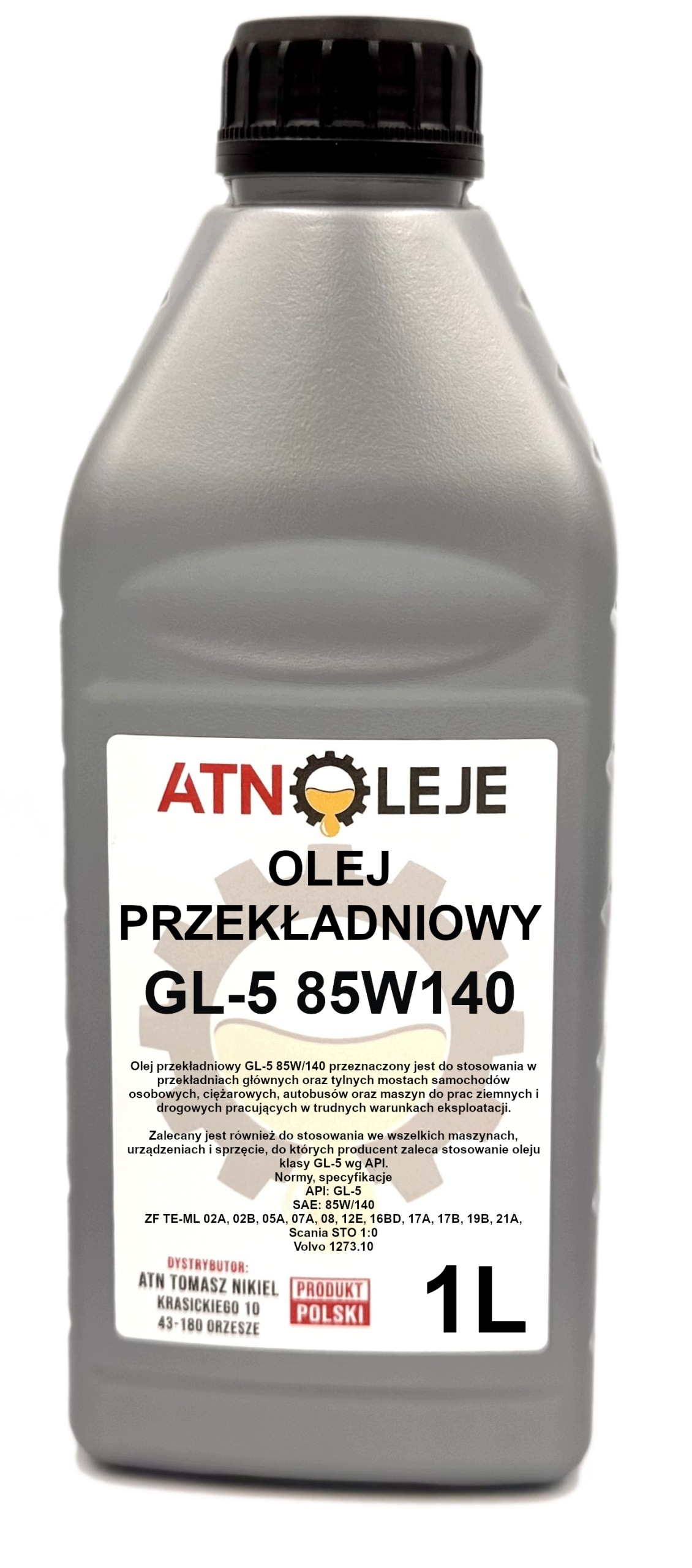 Olej przekładniowy GL-5 85W140 1L