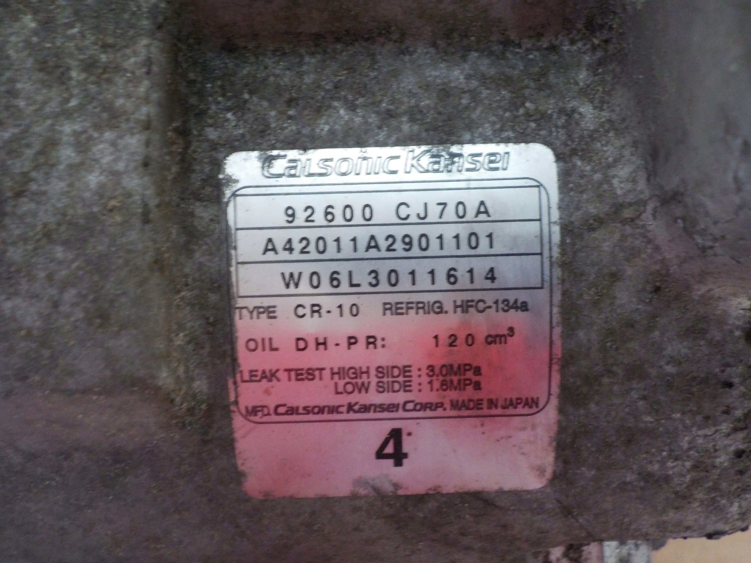 NISSAN NOTE a kompresor klimatizaci 92600CJ70A