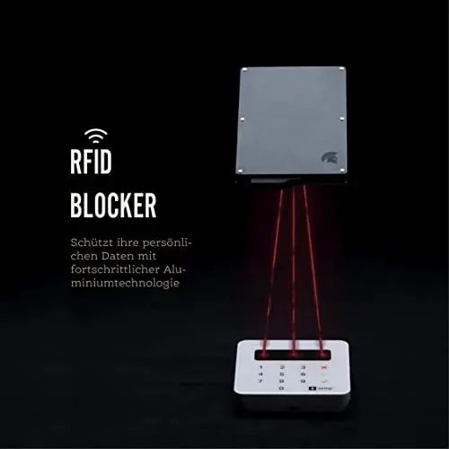 POWR Etui blokujące karty RFID, stylowy smukły por Płeć uniseks