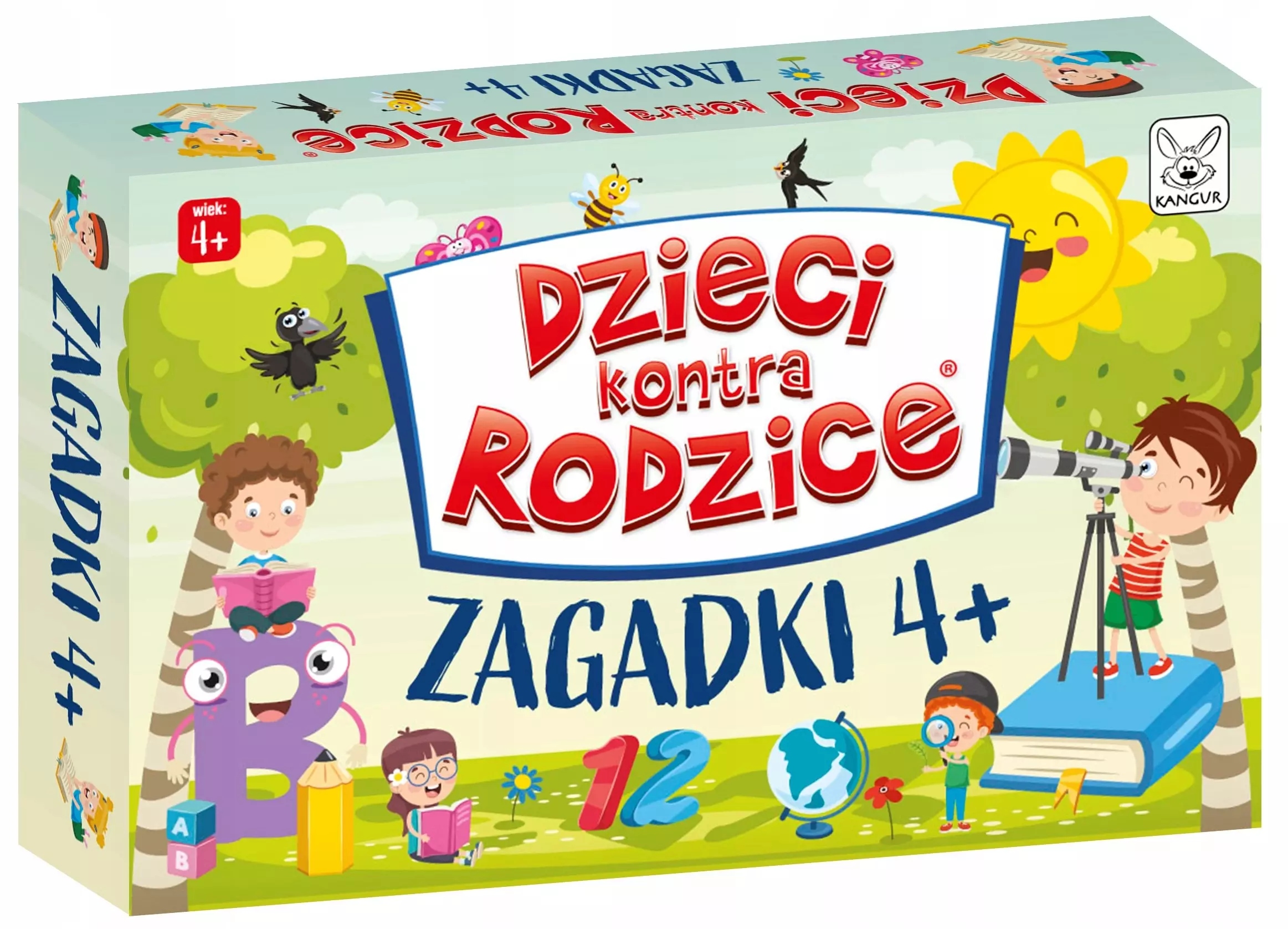 Gra rodzinna Dzieci kontra Rodzice Zagadki 4+ dla dzieci