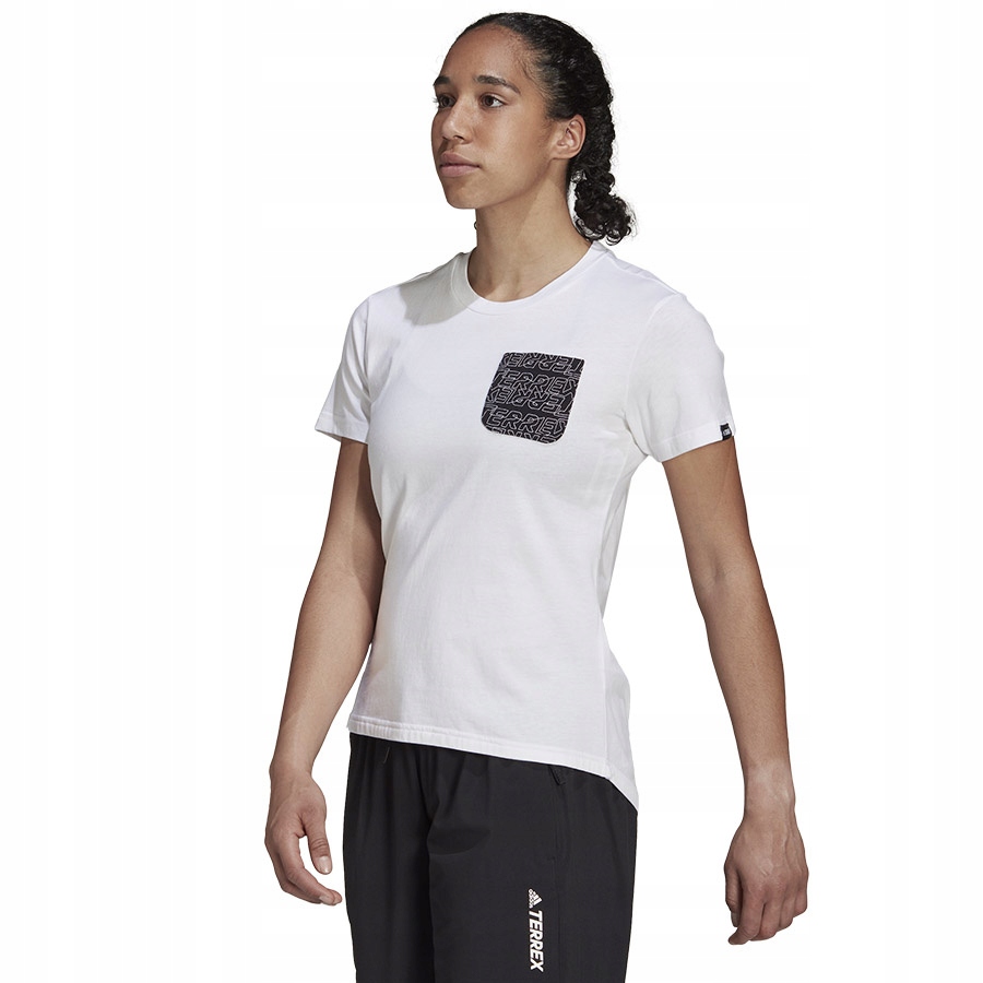 T-Shirt adidas Tx Pocket Tee GU8983 biały M