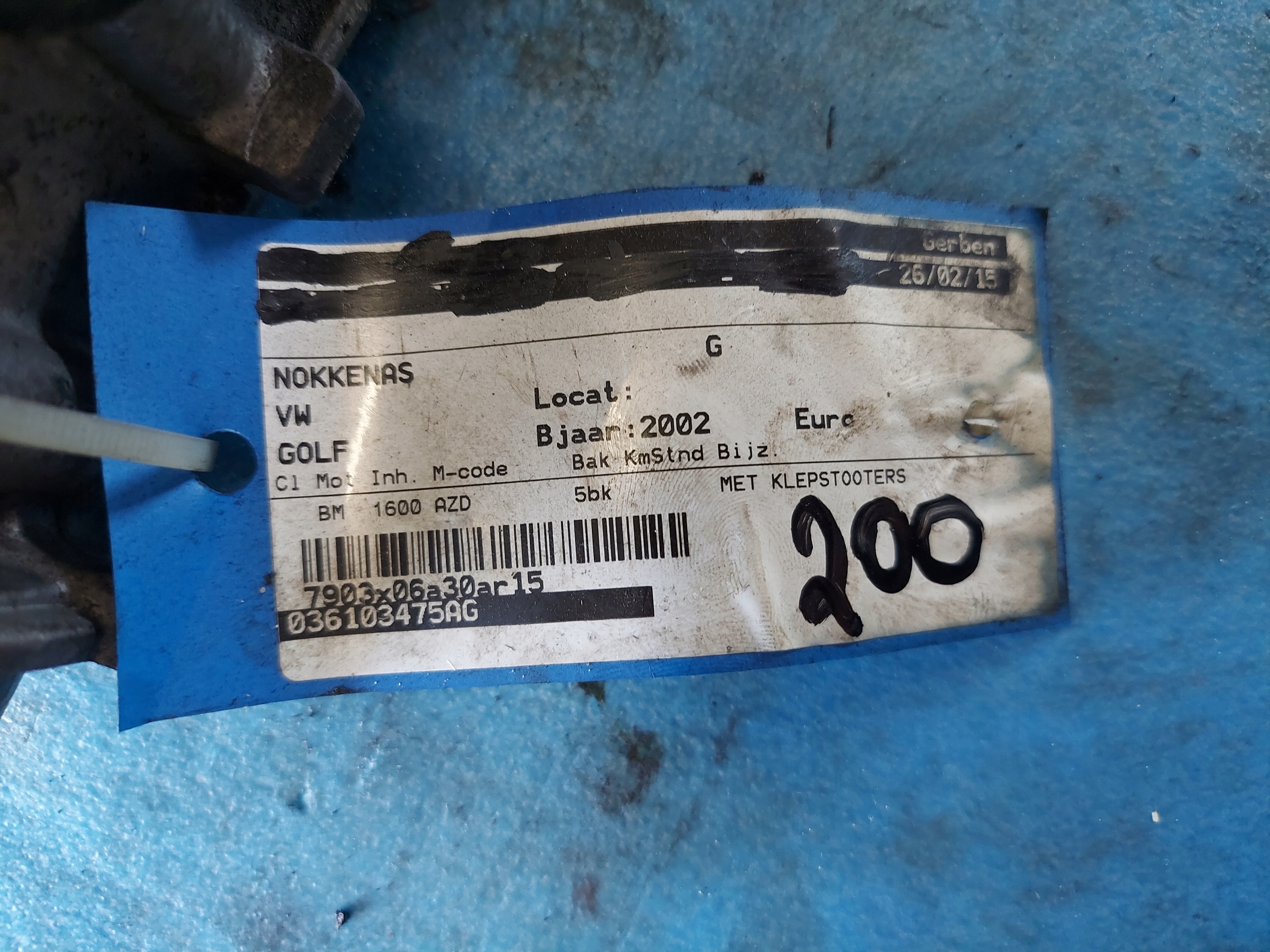 head. LEON and,GOLF IV 1.6 16V AZD