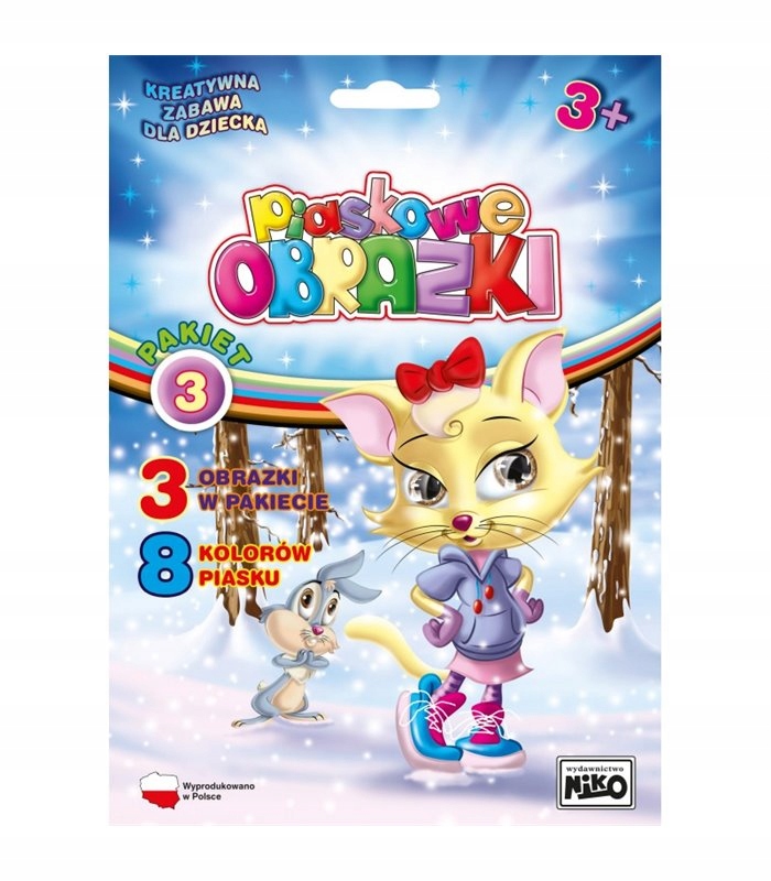 

Piaskowe obrazki Zestaw kreatywny dla dzieci Kotek