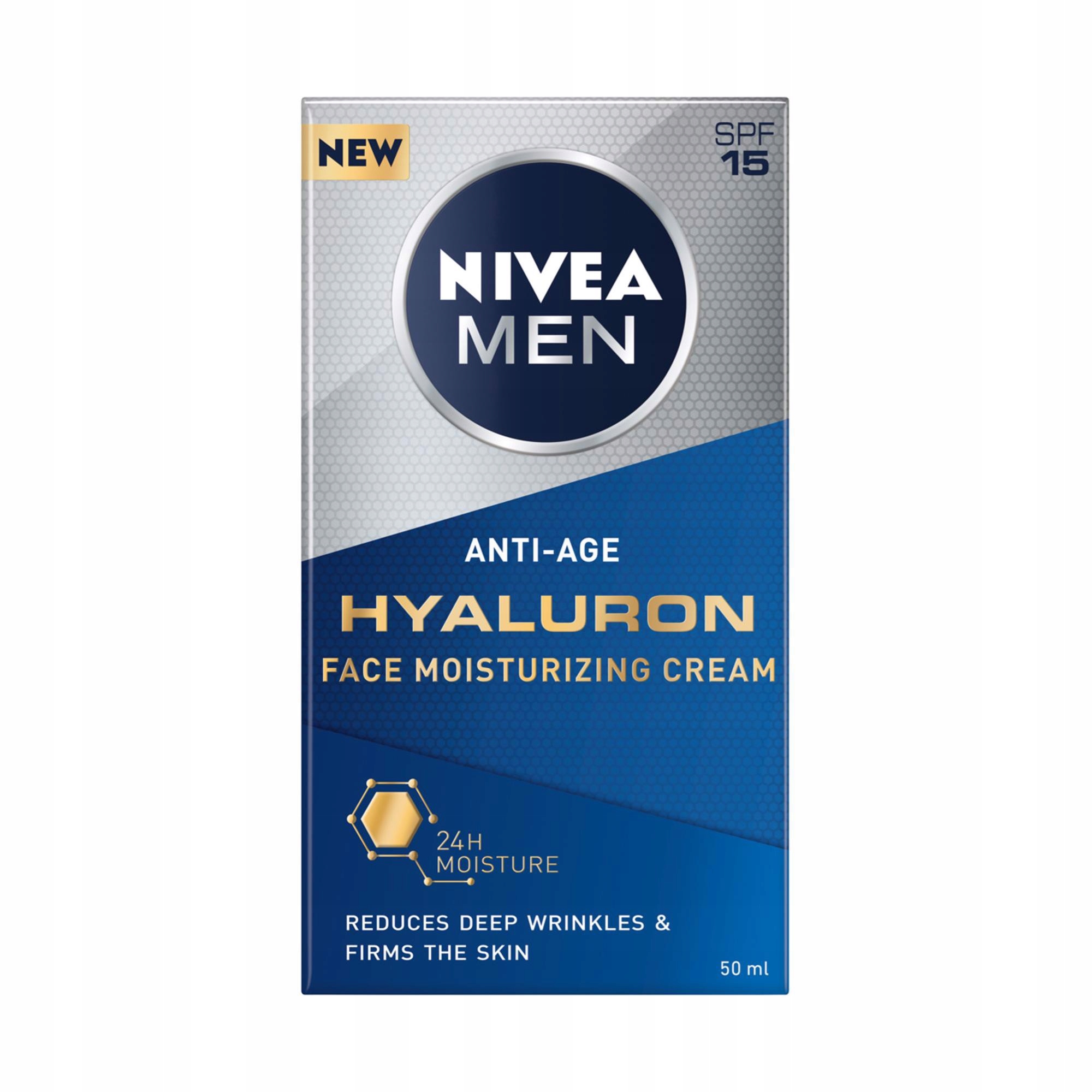 Nivea Men Hyaluron Protivráskový krém na obličej pro muže 50 ml