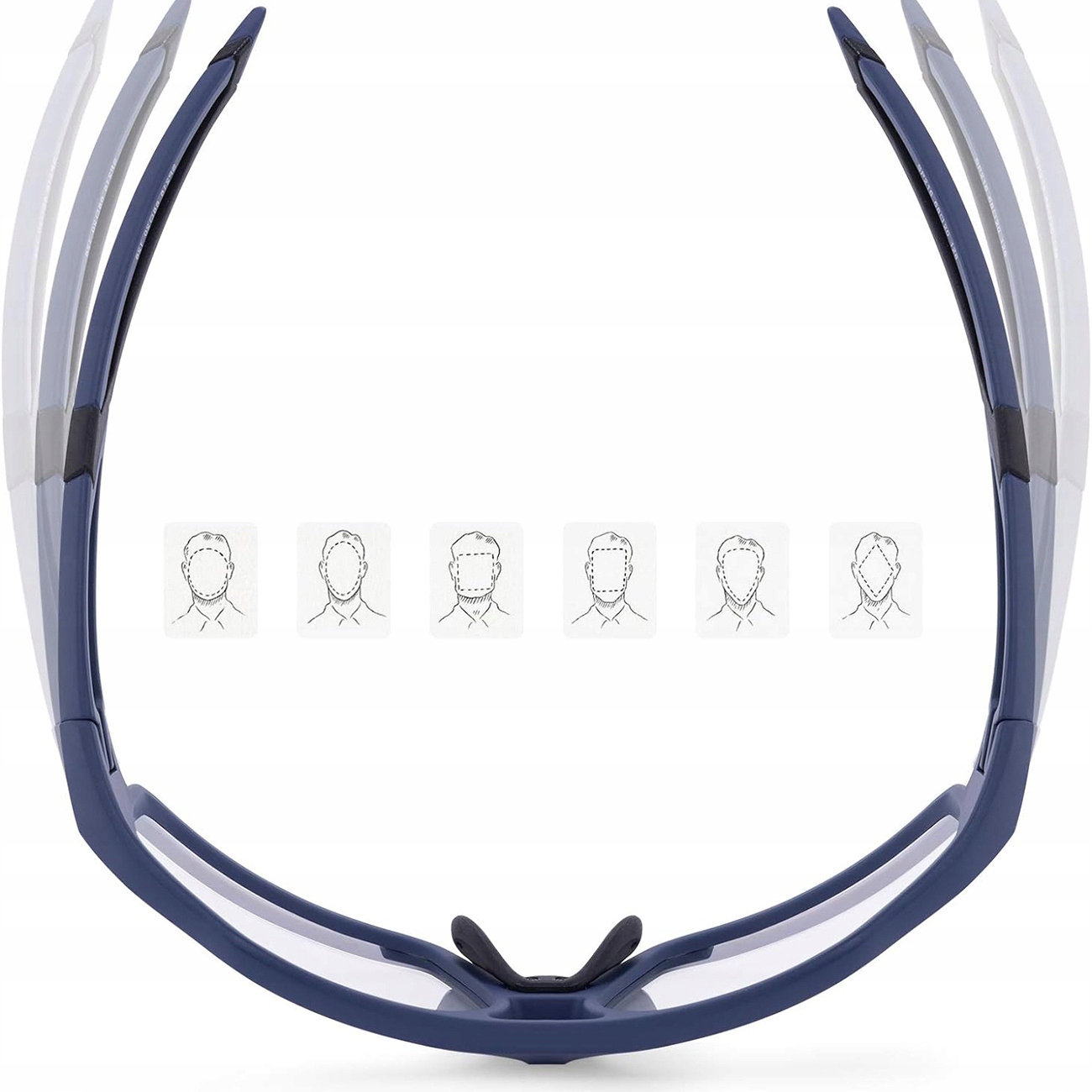 ROCKBROS OKULARY ROWEROWE SPORTOWE FOTOCHROMOWE NA ROWER UV400 LEKKIE +ETUI Kod producenta 7307366665823