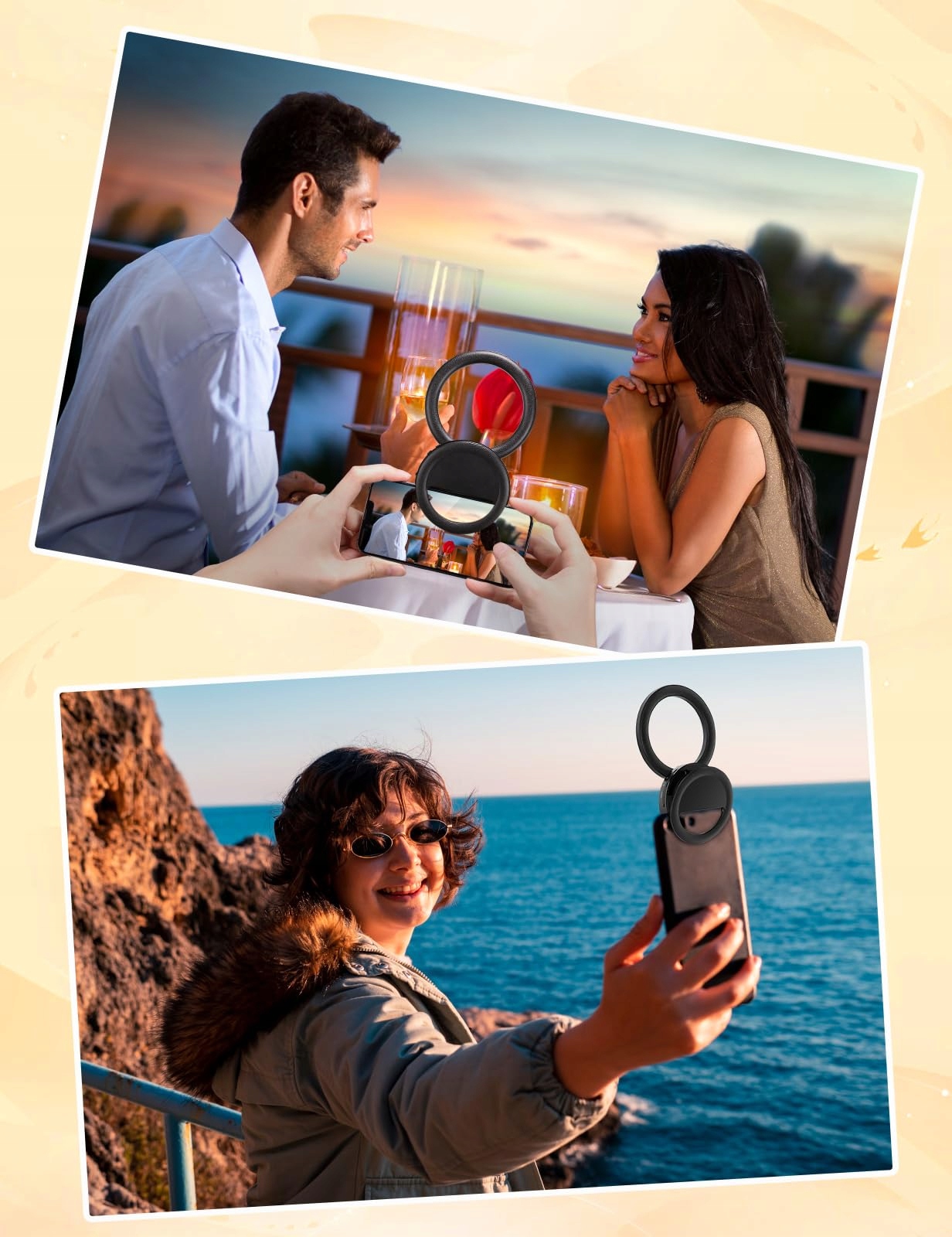 ULANZI 4" Lampa Pierścieniowa Do Selfie, 3 Barwy, 5 Jasności — miniatura 7