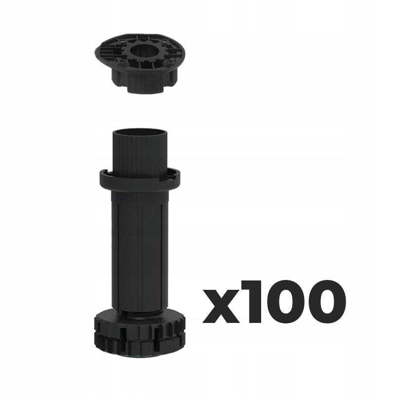 Regulovateľná noha Camar Smile „100“ (95 – 120 mm), 300 kg s pätkou 100 ks