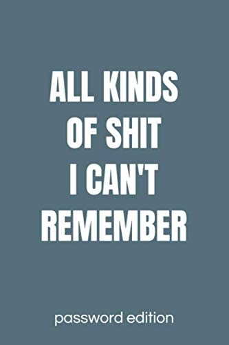 Lushy Notebooks, Kate All Kinds Of Shit I Can't Remember Password Edition: