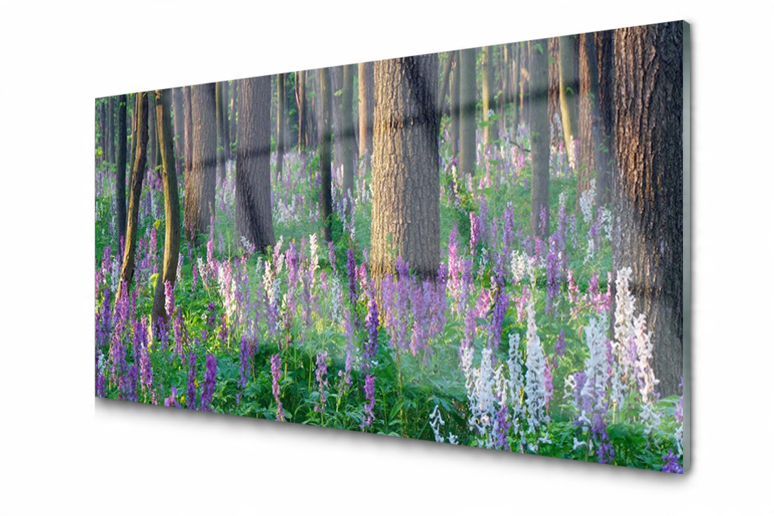 

Panel szklany dekoracyjny Las Kwiaty 100x50