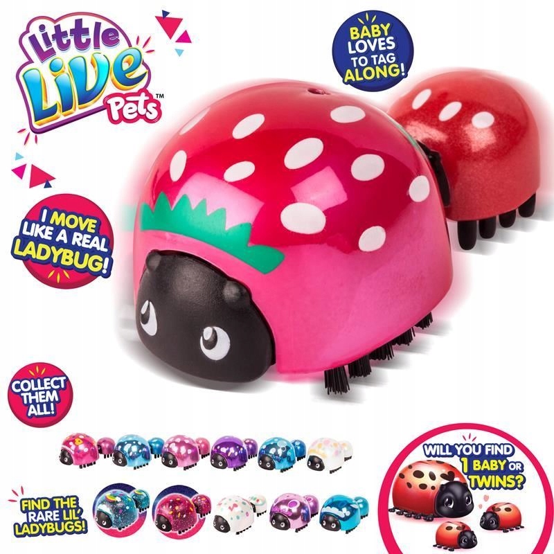 

Little Live Pets Biedronka + biedroneczka Chodzi
