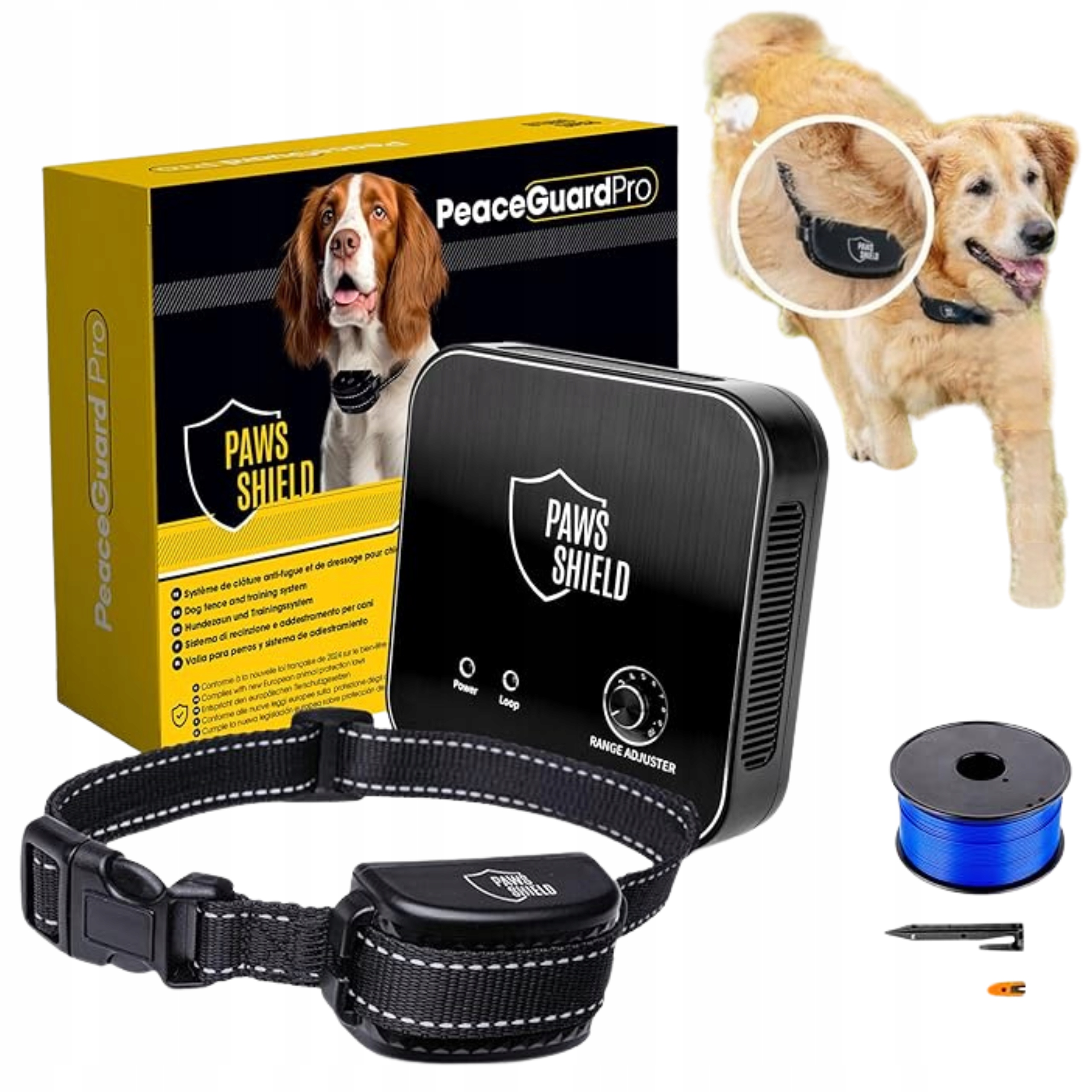 Levně Elektrický obojek pro ovčácké psy, oplocení , trénink sada