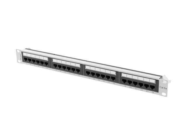 Patch panel Lanberg PPUA-1024-S 24 porty szary
