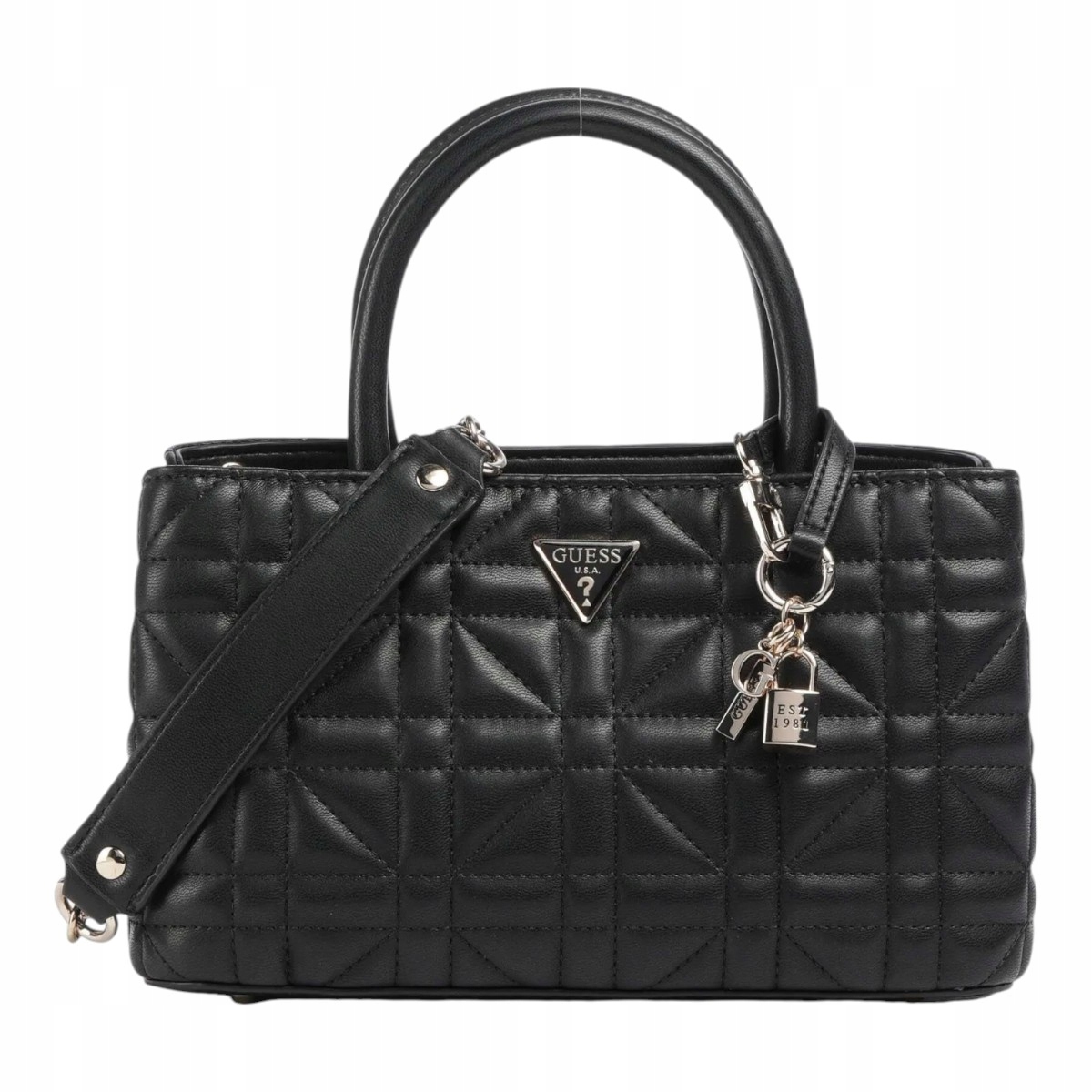 Guess Edita Elite Satchel Černá