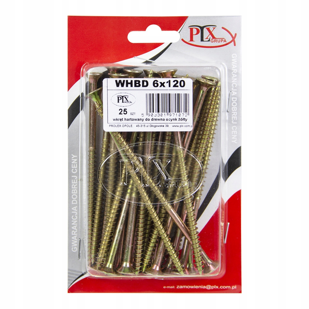 

Wkręt hartowany do drewna 6x120 (25szt)