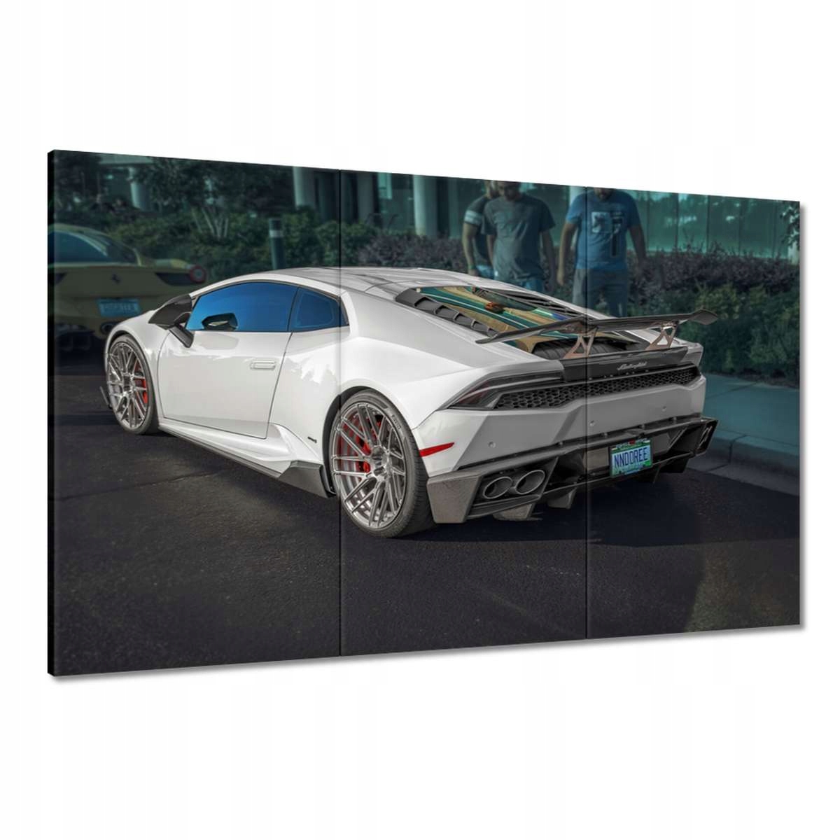 Obrazy 120x80 Bílé sportovní auto