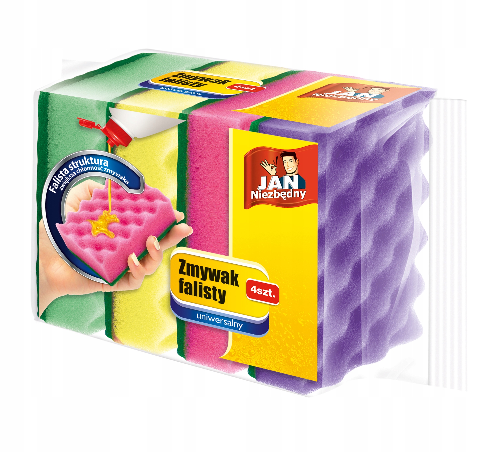

Zmywak falisty 4 szt Jan Niezbędny Uniwersalny kpl