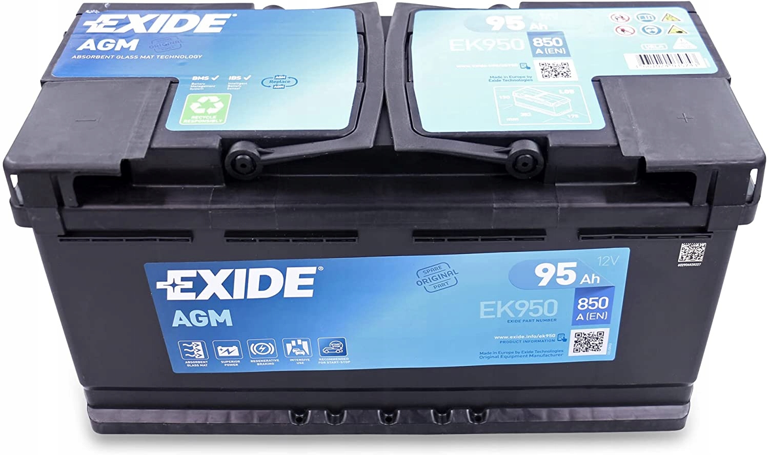 AKUMULATOR EXIDE AGM 95Ah 850A Brand Exide
