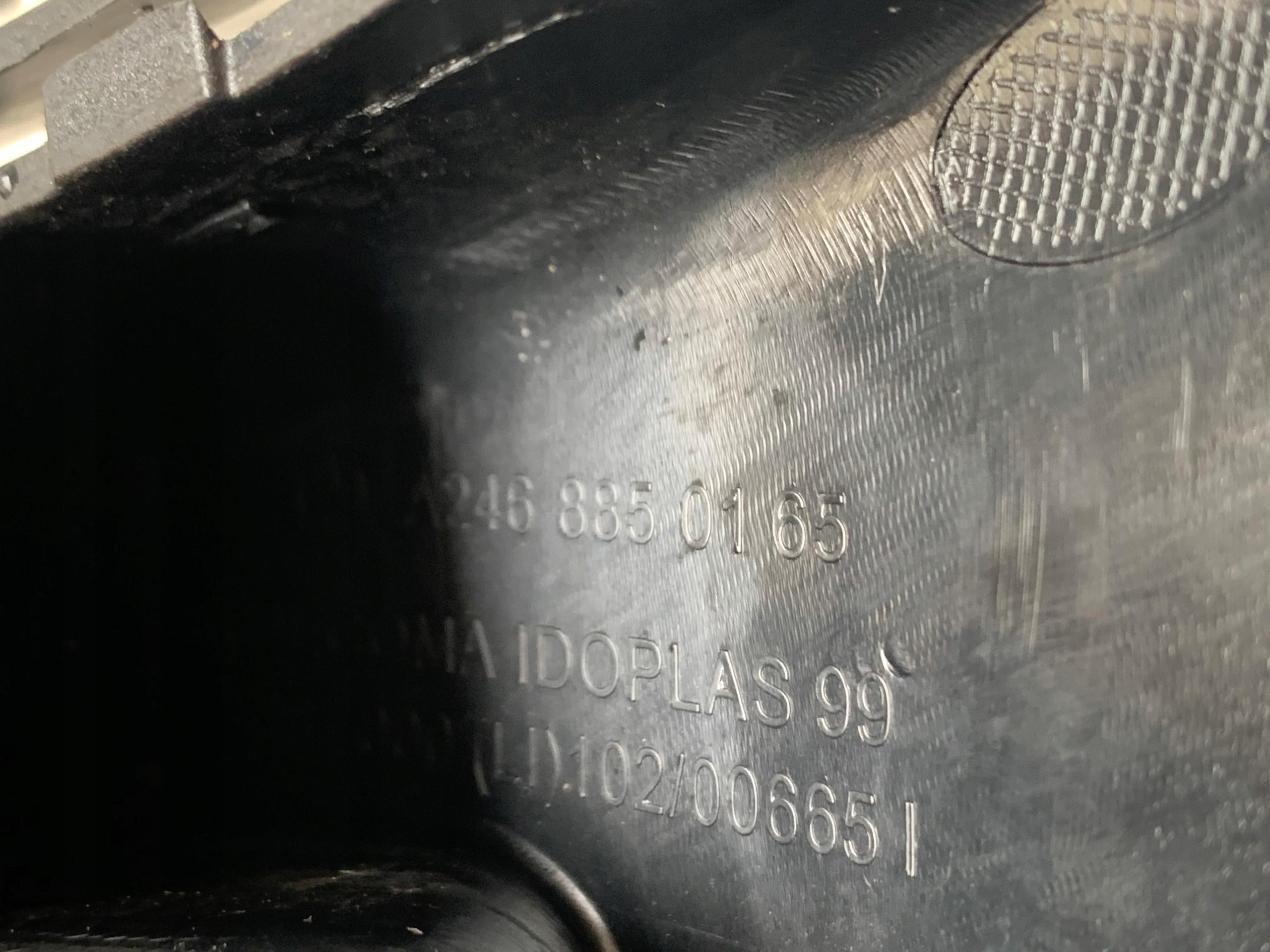 bumper bracket left rear part MERCEDES B 246 A2468850165