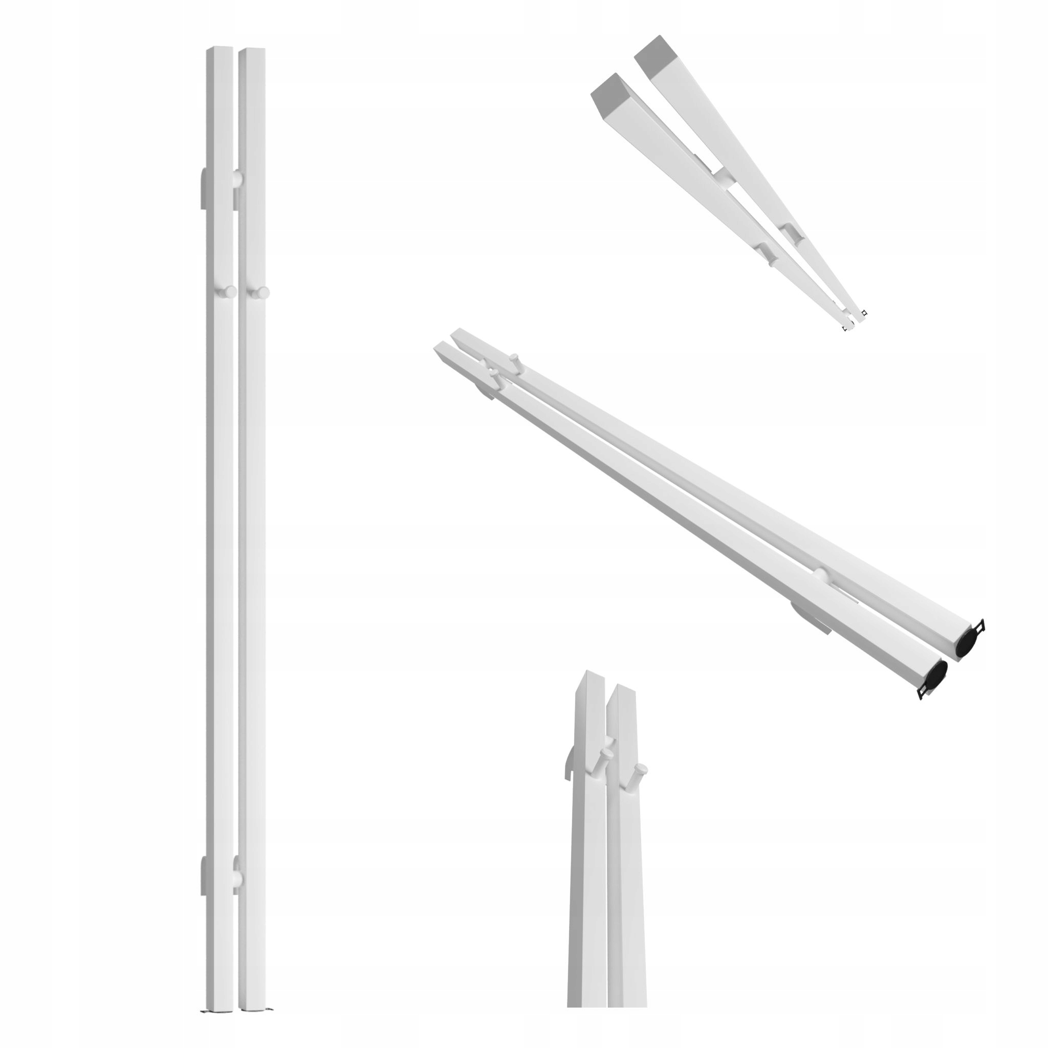 Dekorativní radiátor Bigben Hook 180x8 bílý matný hladký