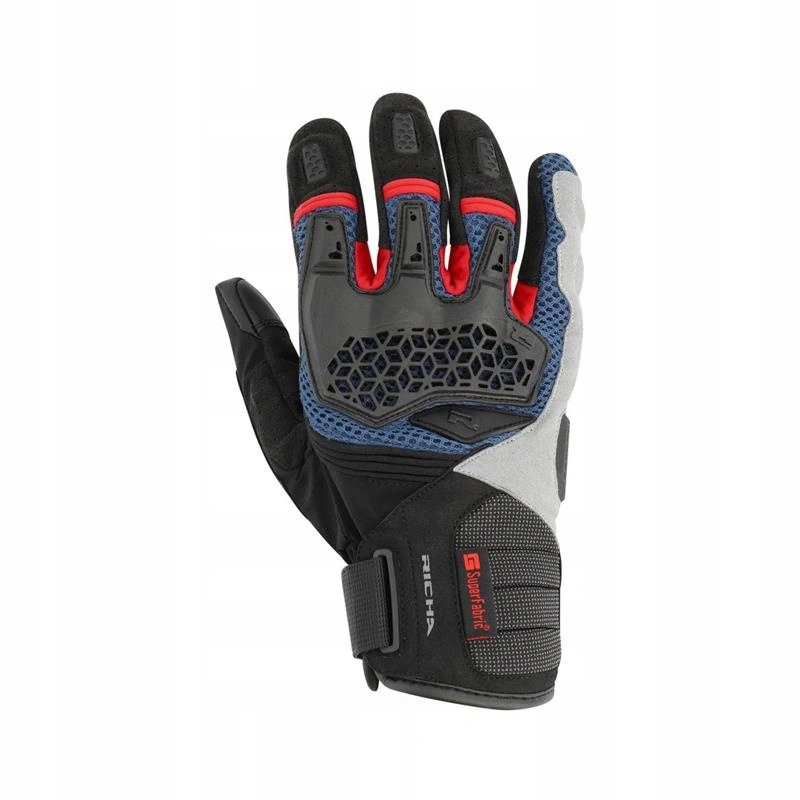 Rukavice Richa Bogota Black/blue/red čierna modrá červená Darčeky