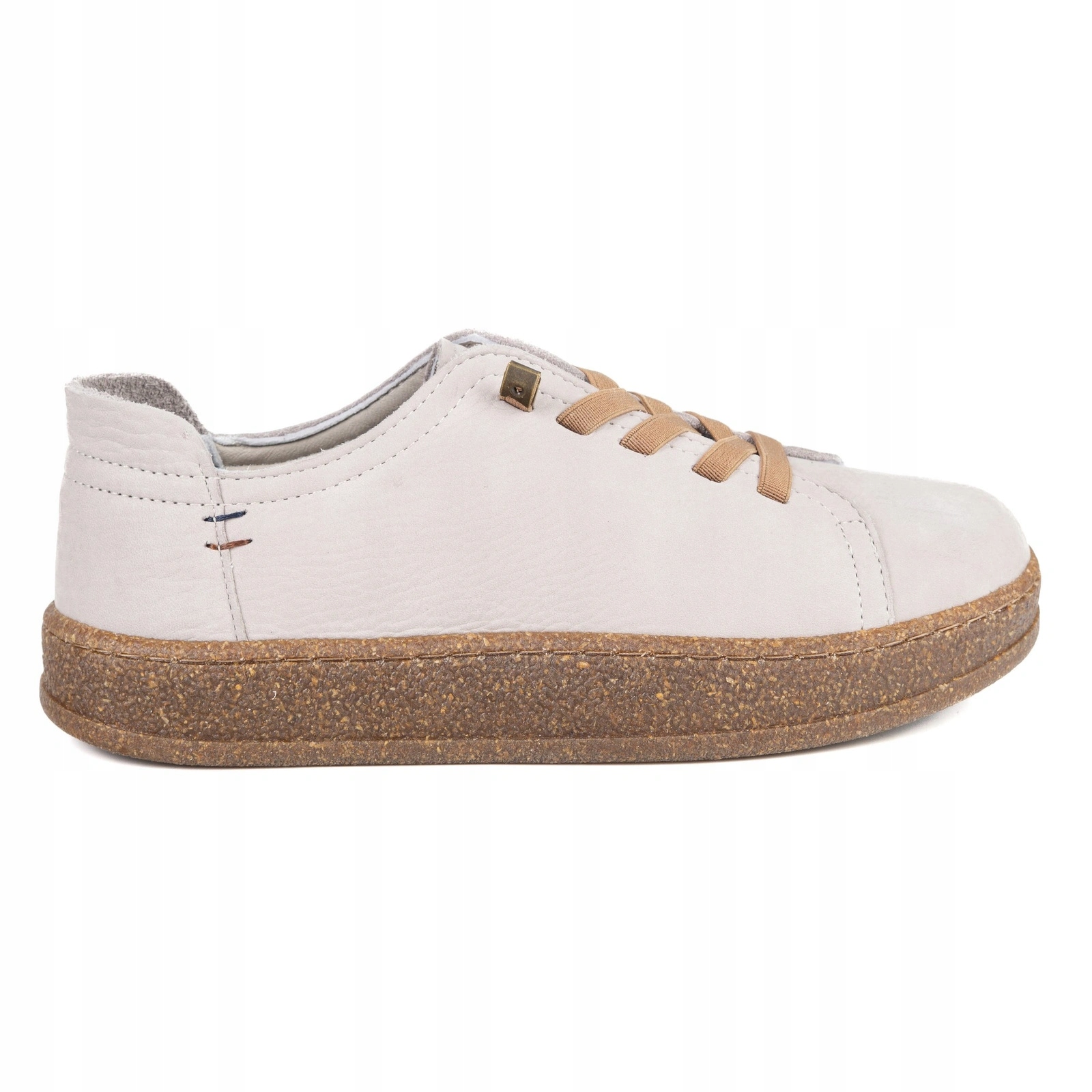 Dámské kožené barefoot-friendly tenisky béžové 38