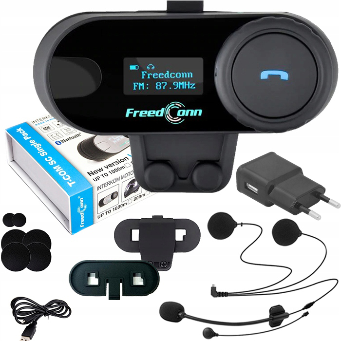 FREEDCONN BLUETOOTH МОТОЦИКЛ ДОМОФОН ДЛЯ ШОЛОМА
