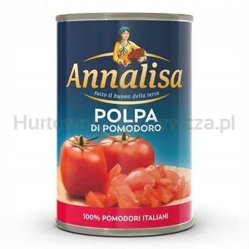 Rajčatová Polpa, Krájená Rajčata v rajčatové omáčce 400 g Annalisa