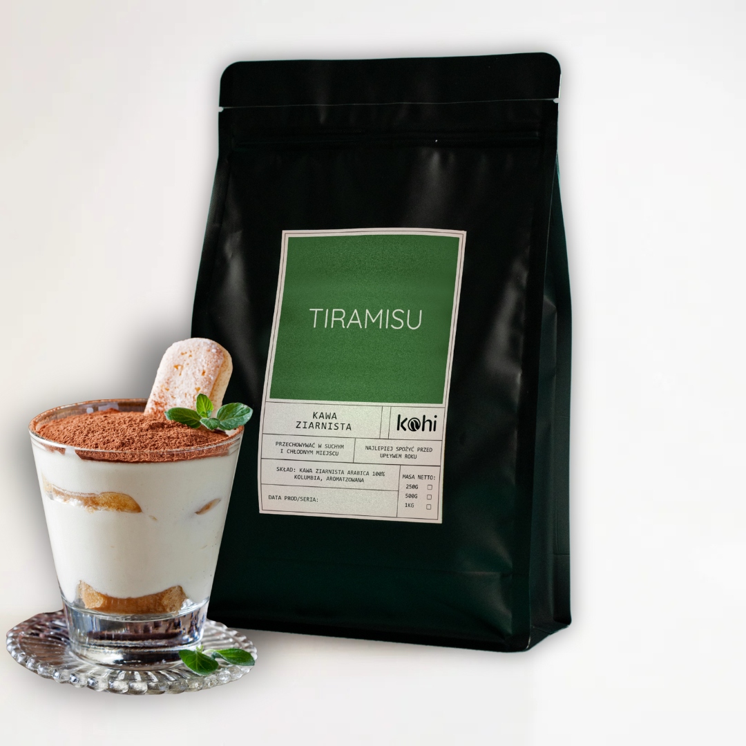 Levně Ochucená kávová Káva Tiramisu 1kg Kohi Dezert