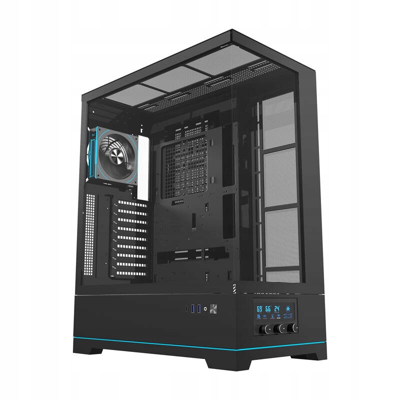 Počítačová Počítačová Skříň Darkflash DY451L Pro (černá) 1 ventilátor
