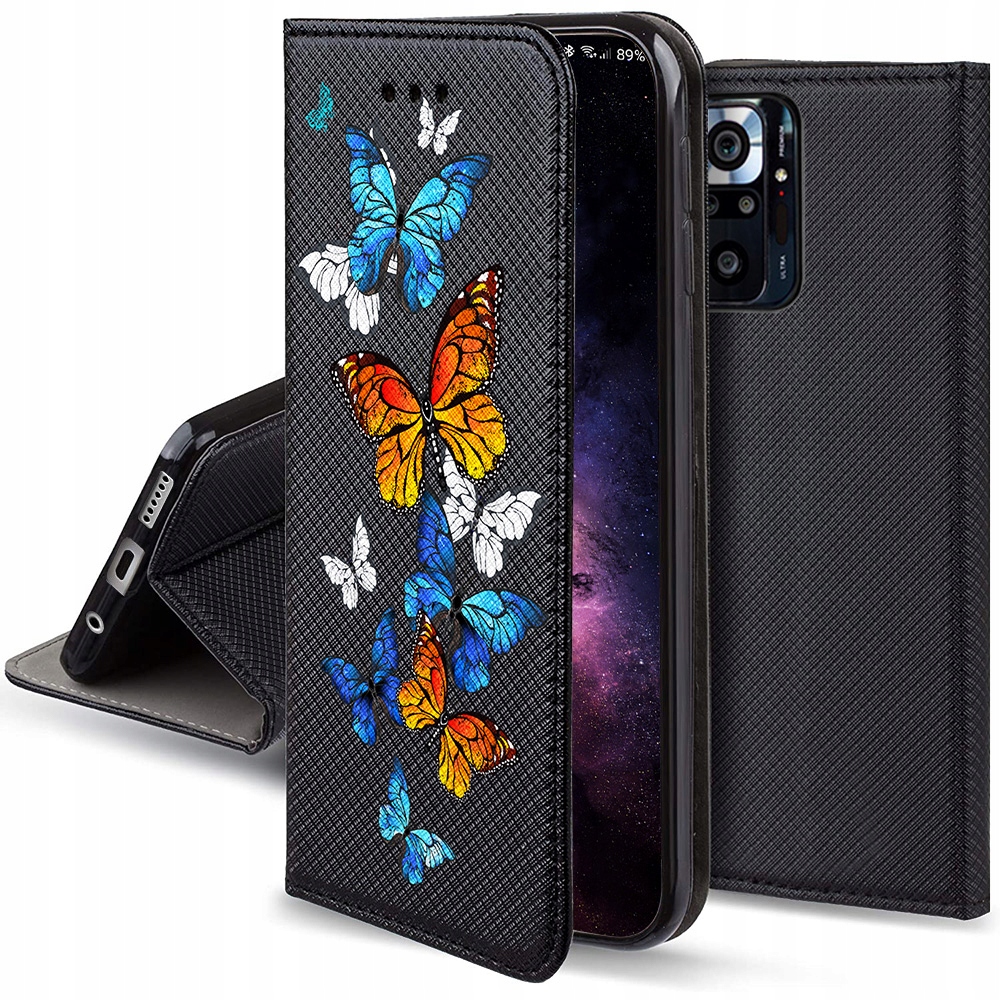

Etui Magnet Motylki do Xiaomi Redmi Note 10 Pro