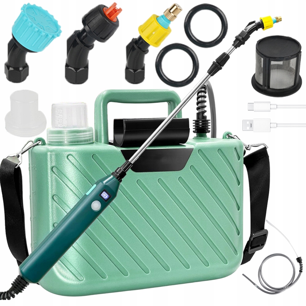 Elektryczny Opryskiwacz Ogrodowy Ogrodnictwo 1,5M Wąż Do Podlewania Kwiatów