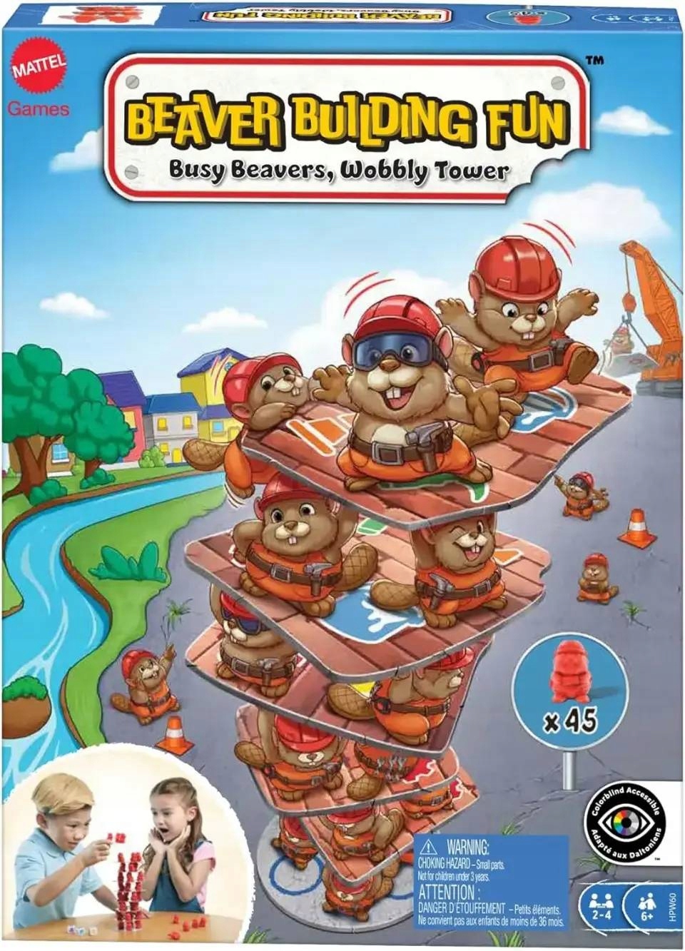 Gra Planszowa Wieża Bobrów Mattel