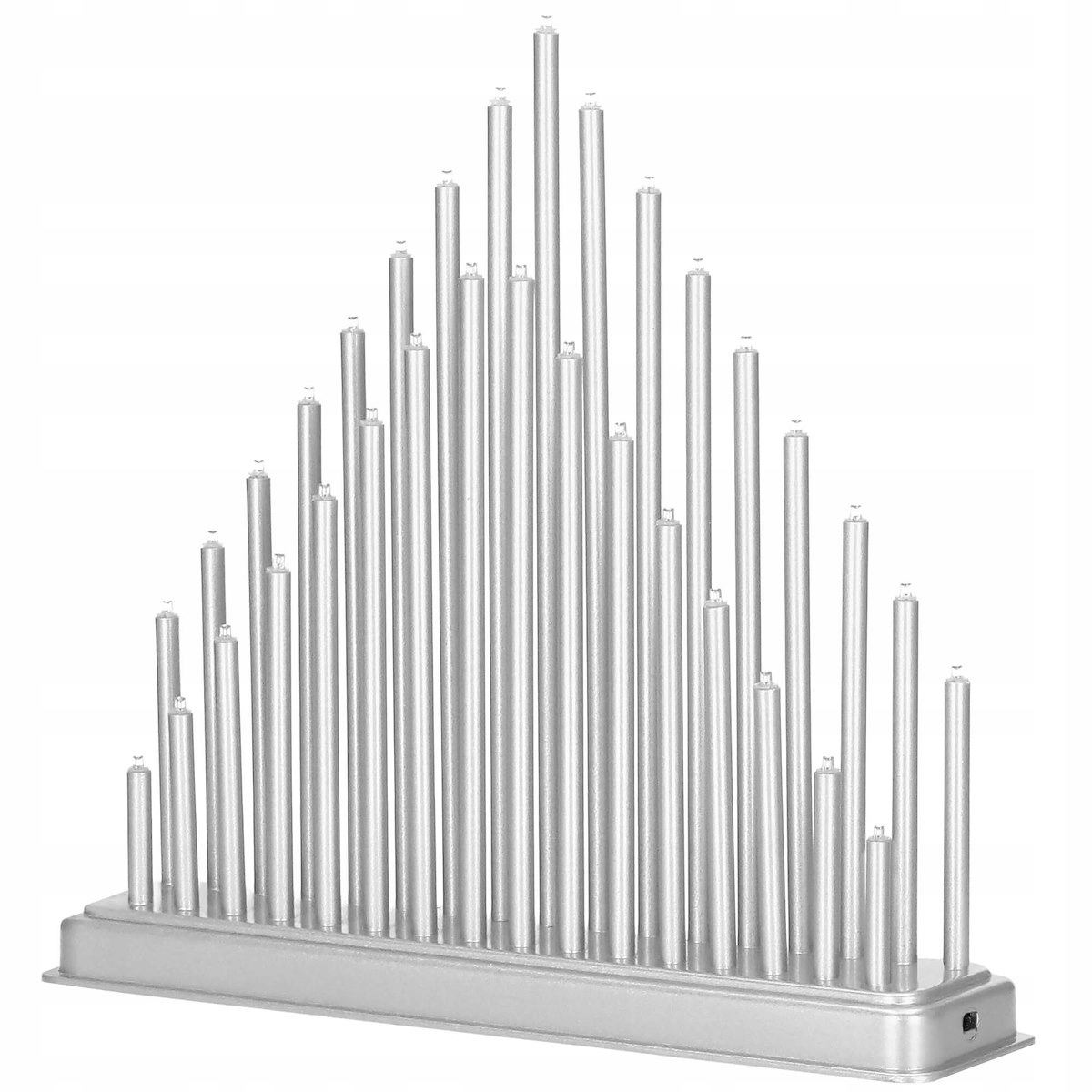 ŚWIECZNIK ADWENTOWY 33 LED LAMPKI NA OKNO ŚWIECE DEKORACJA ŚWIECZKI 33 cm