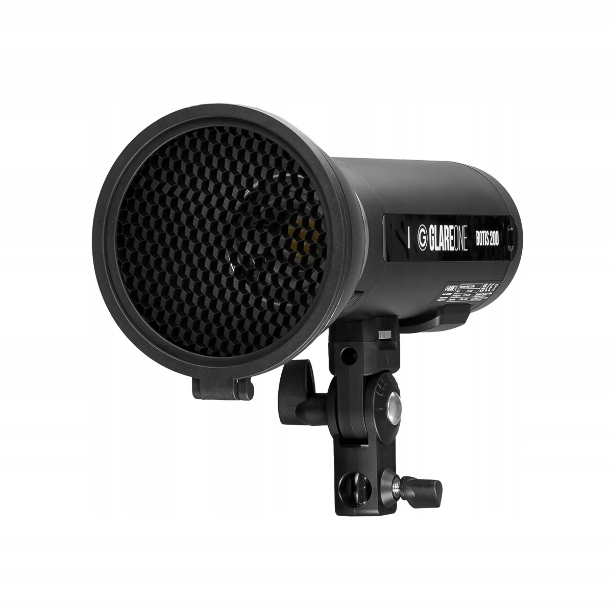 Lampa błyskowa Glare One Botis 200 Ws czasza z gridem i kolorowe filtry