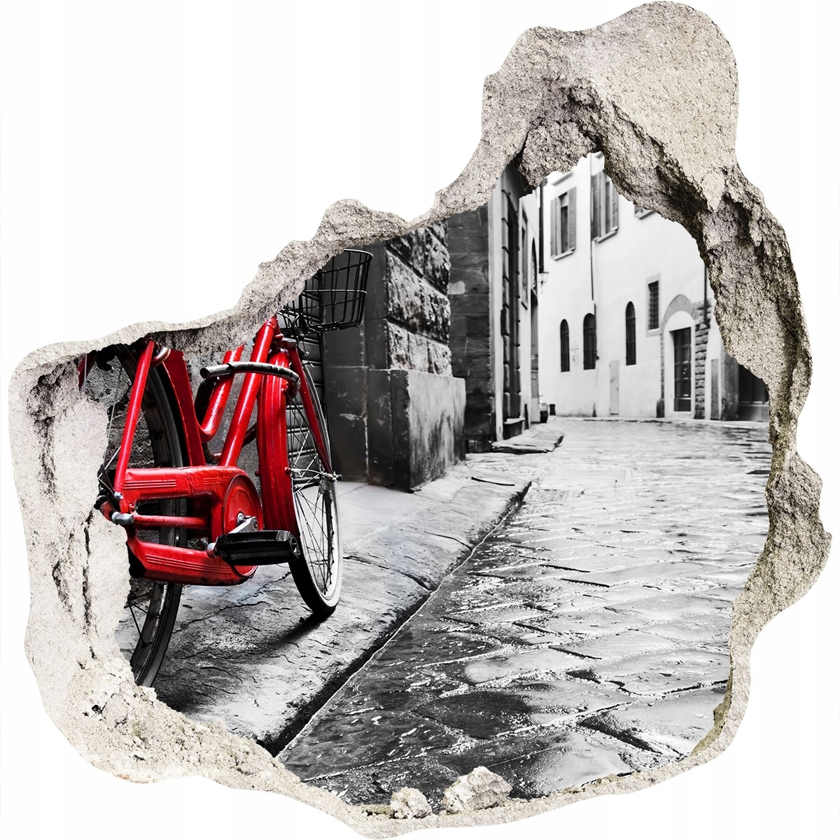 

Fototapeta dziura na ścianę Czerwony rower 125x125