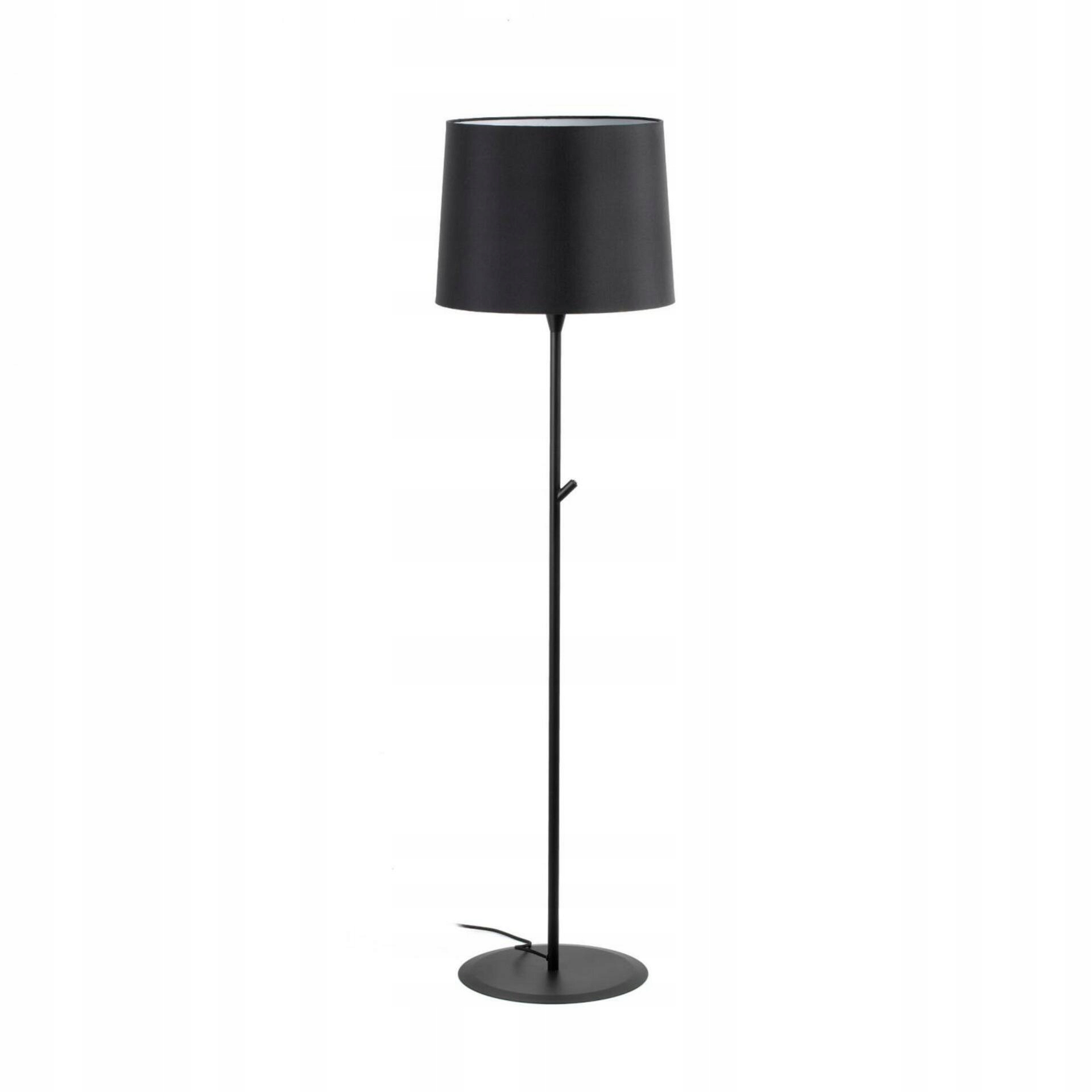 Stojacia lampa Faro Conga čierna, oceľ/textil, 153 cm, E27, IP20
