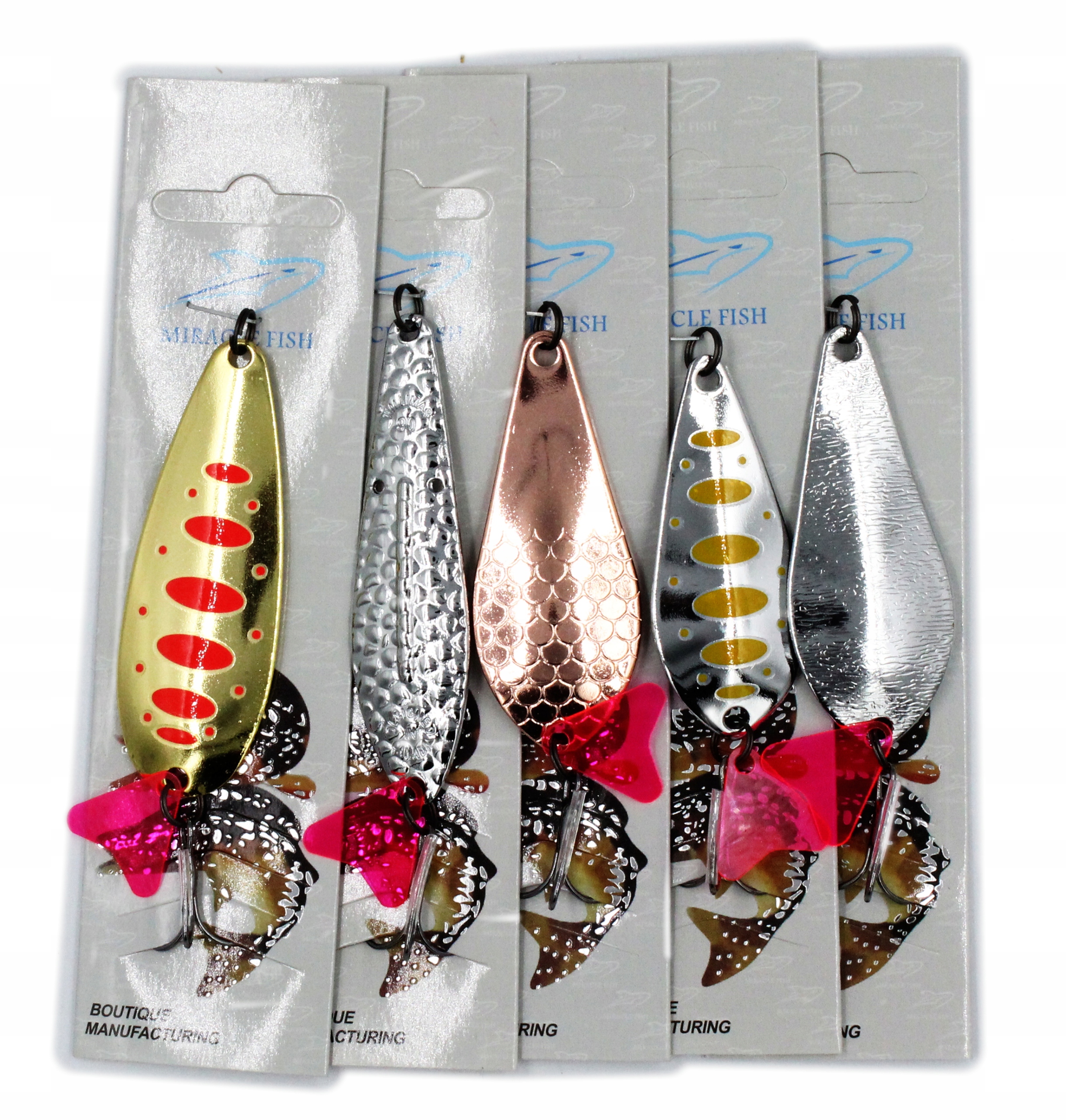 BLACHY ZESTAW WAHADŁÓWKA 5szt BLACHY SZCZUPAK OKOŃ Kod producenta Obrotówka mix kolor