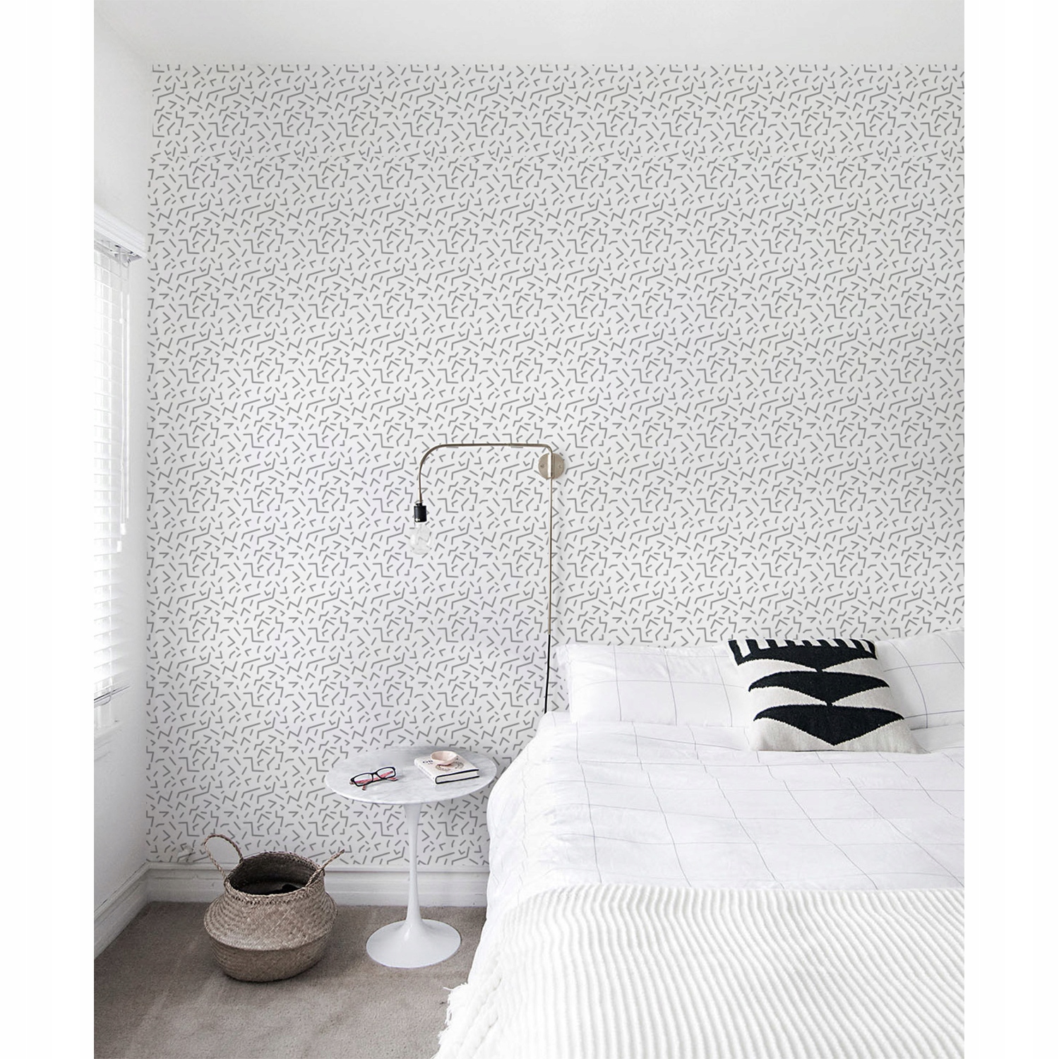 

Tapeta ścienna Szare geometryczne kreski 290x290cm