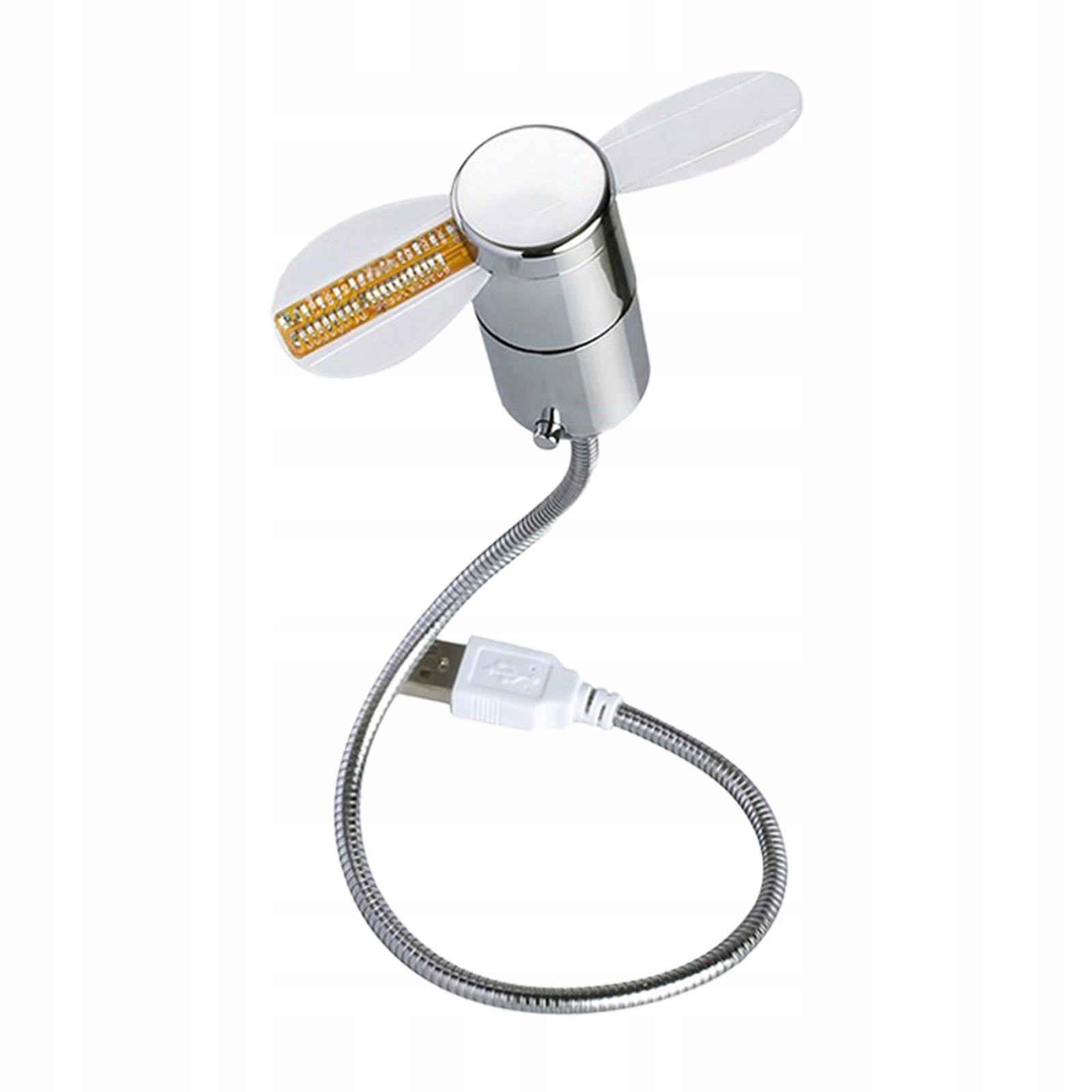 Wentylator zegarowy LED USB Nie wymaga instalacji sterownika. Mini Model Wentylator chłodzący do komputera stacjonarnego