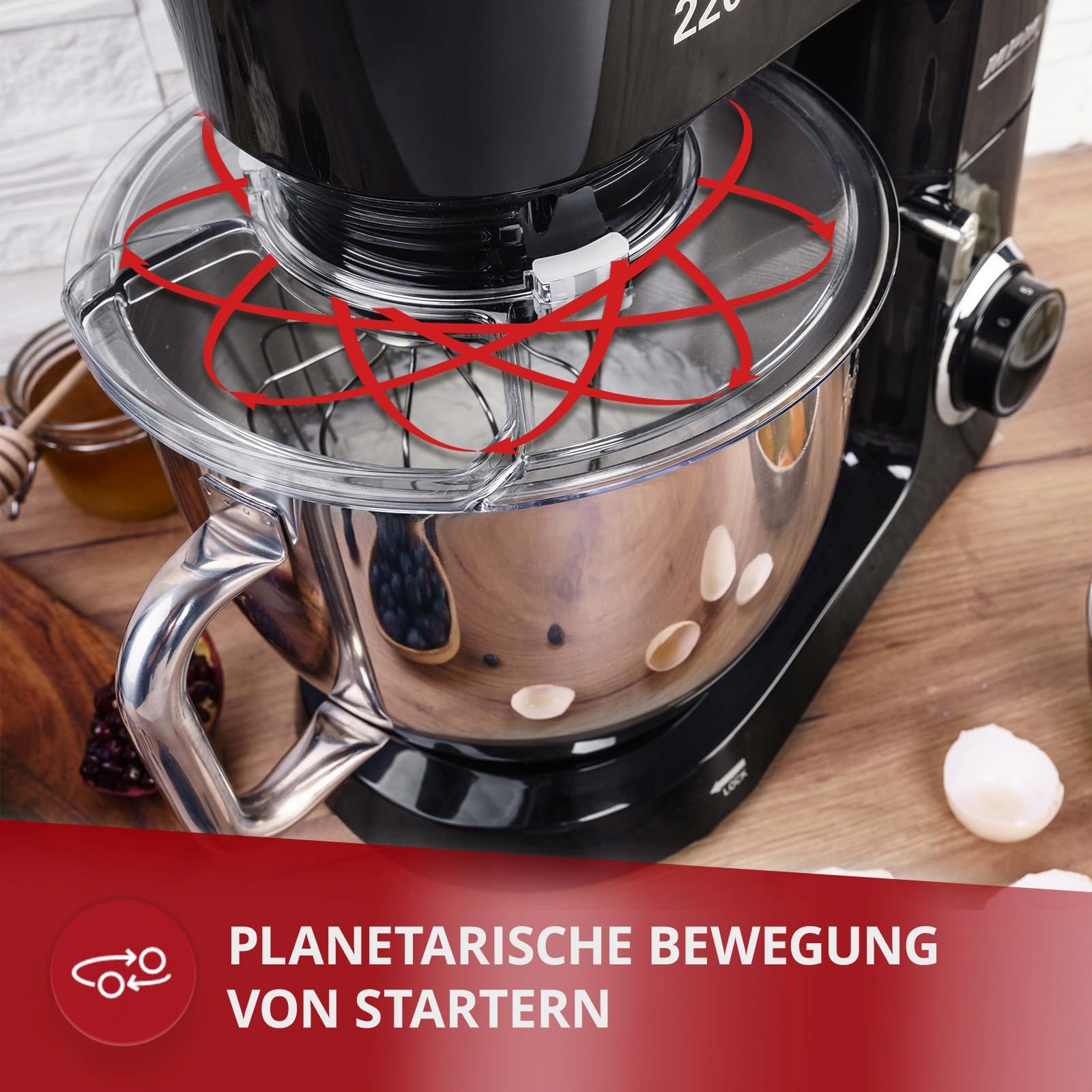 MPM Robot Kuchenny Z Akcesoriami Czarny 800W — miniatura 4