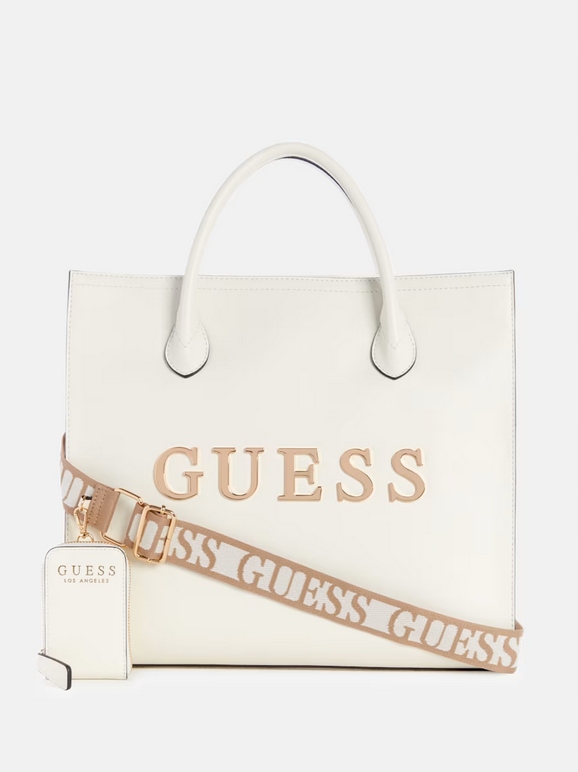 Guess dámská velká kabelka Caracara mléčná