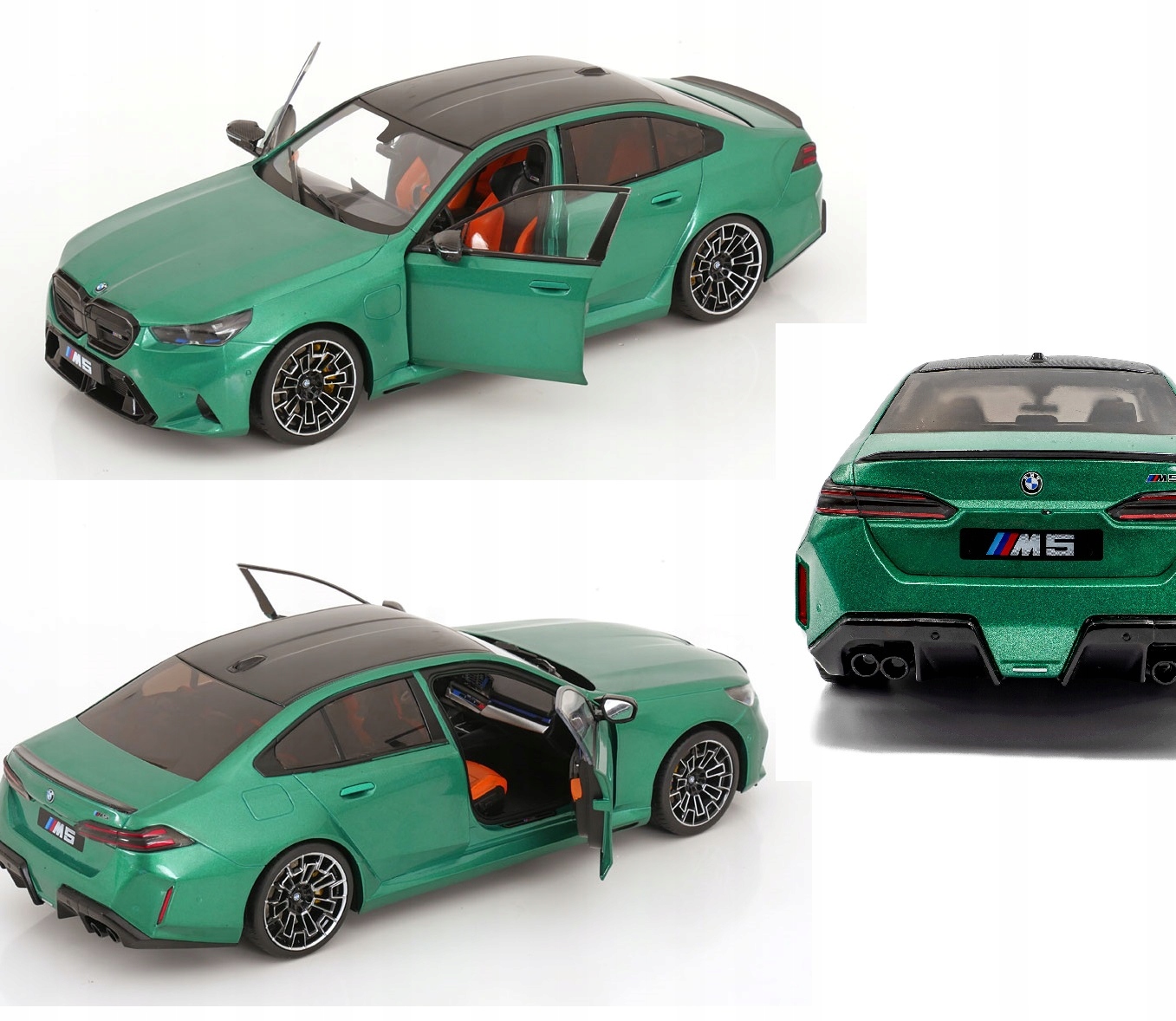 SOLIDO BMW M5 G90 ISLE OF MAN GREEN 1:18 PREZENT METALOWY