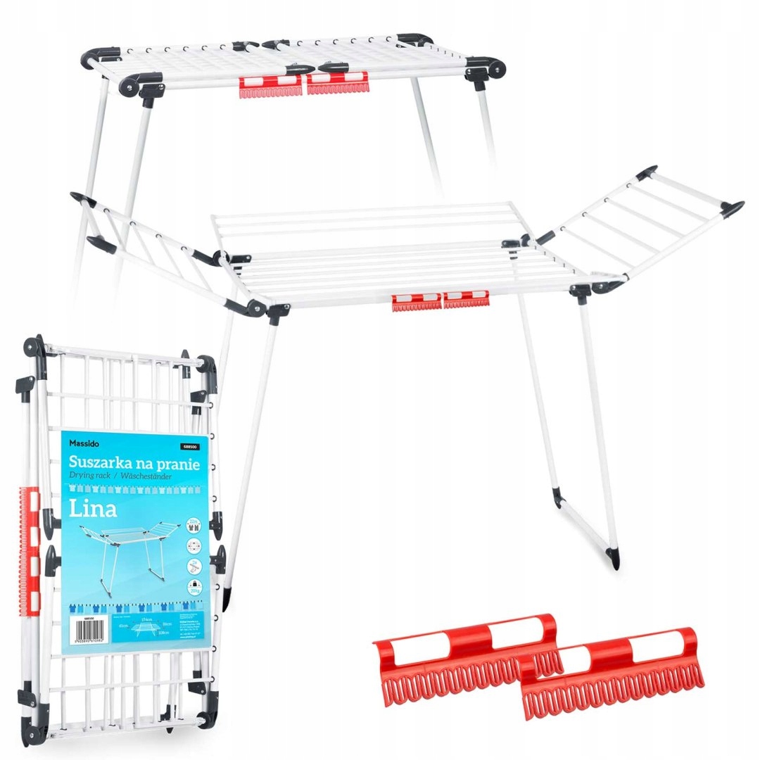 Levně Skládací Sušák prádla Lina 22 m, bílá