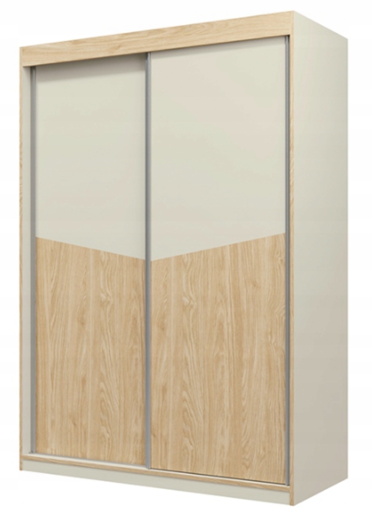 Szafa Przesuwna 150 cm Dąb Odwieczny + Czarny ASTROM JR - 2 Kolory Marka Styl Meble