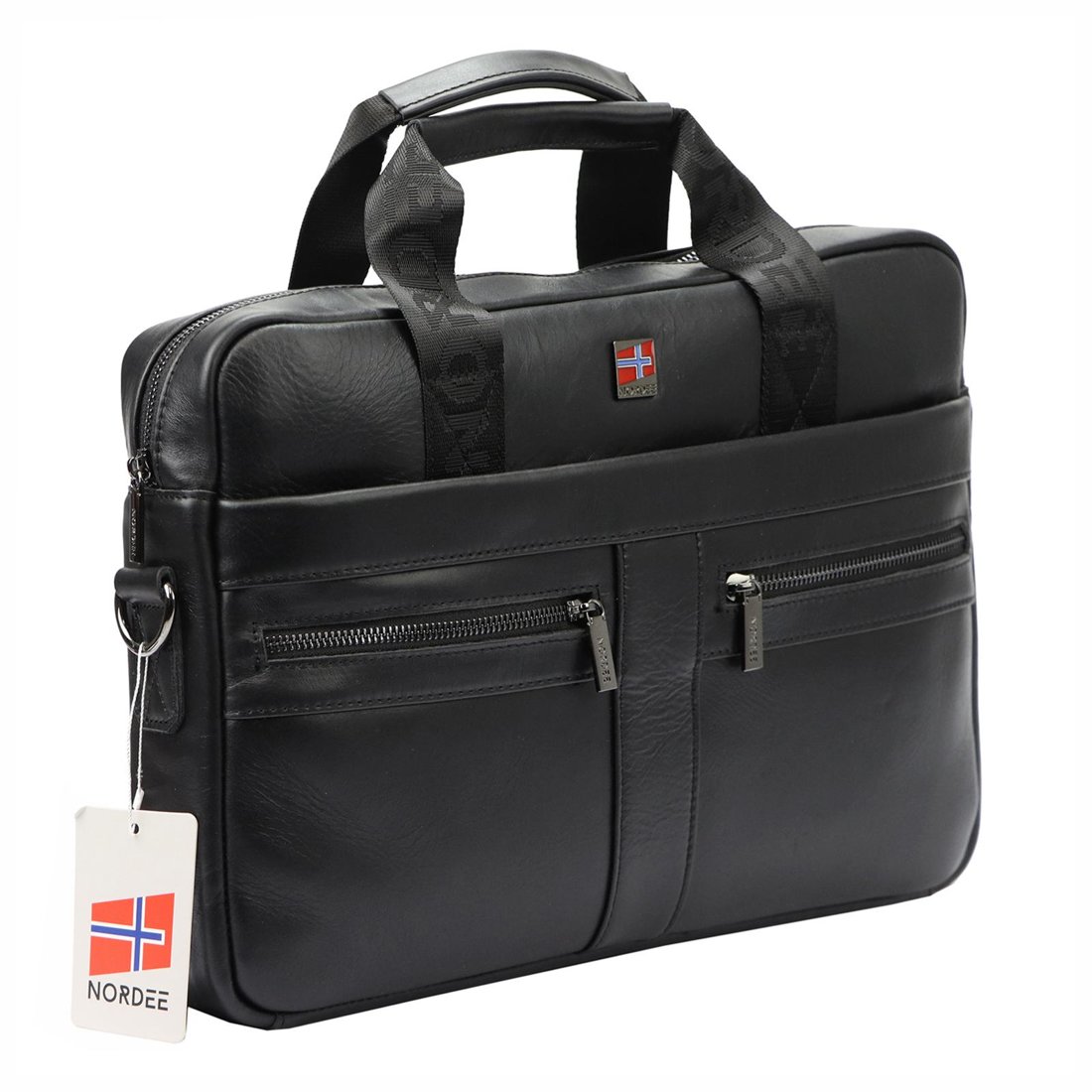 Duża Teczka męska ze skóry naturalnej Nordee Marka NORDEE